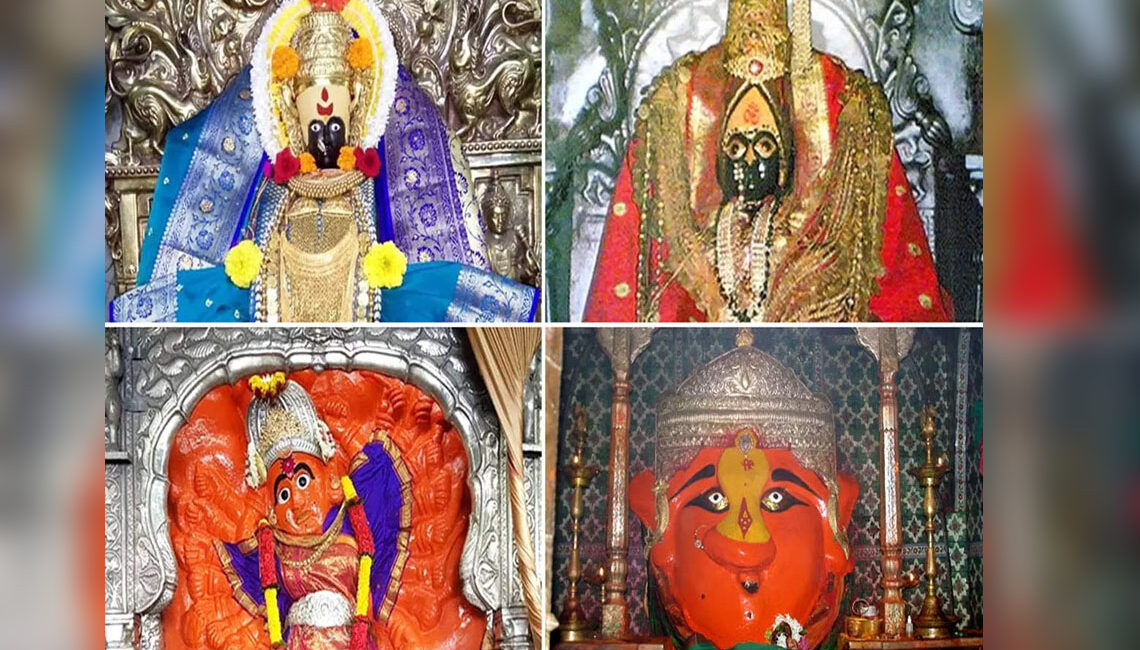 Sade Teen Shakti Peethas Maharashtra Tulja Bhavani Temple atop Balaghat mountain