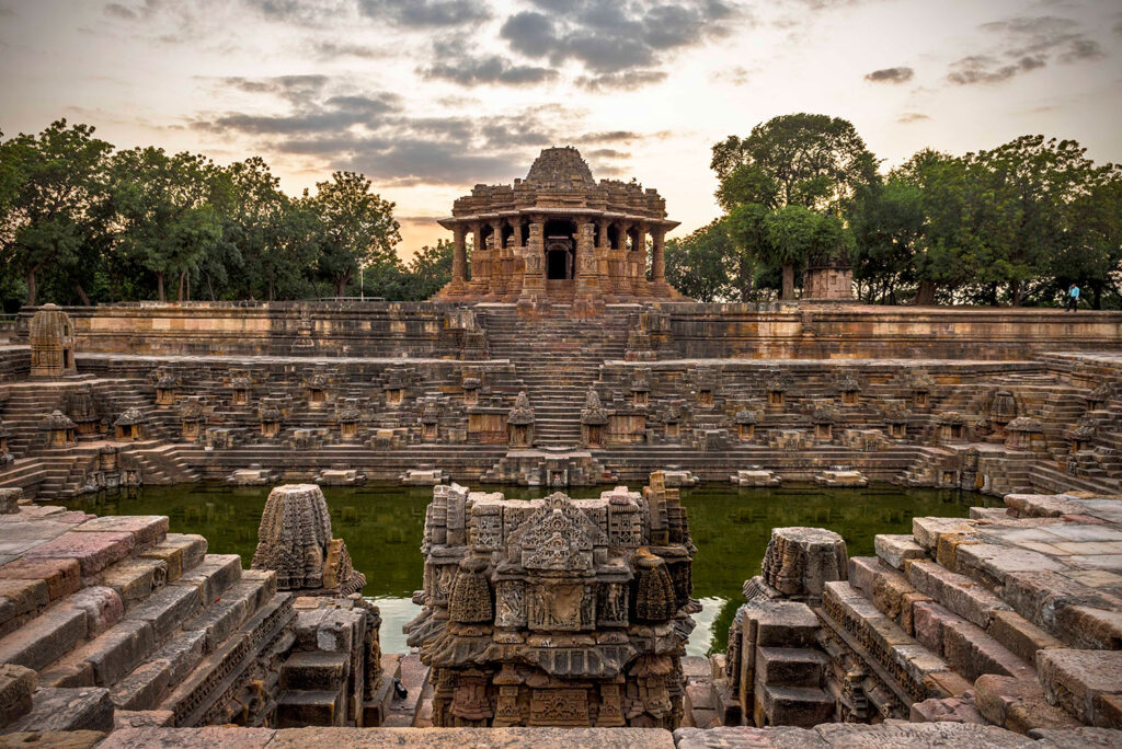 Carvings at Modhera Sun Temple in Gujara