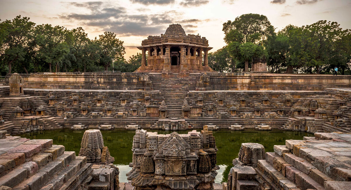 Carvings at Modhera Sun Temple in Gujara