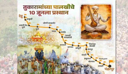 पंढरपूर वारी २०२५ मार्ग नकाशा