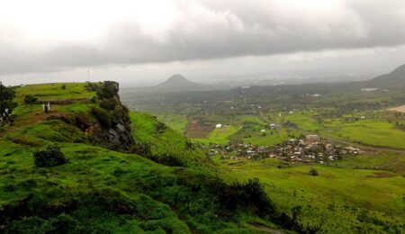 View of Dindori Maharashtra hills and fields