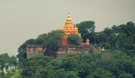Parvati Temple in Pune hilltop view