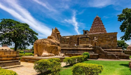 Temple of Gangaikonda Cholapuram main entrance view