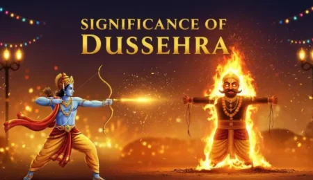 Significance of Dussehra: Victory of Good over Evil 1 Ravana effigy burning at Dussehra fair