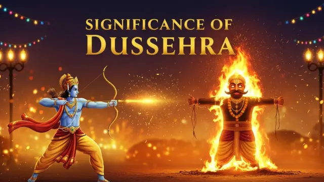 Ravana effigy burning at Dussehra fair