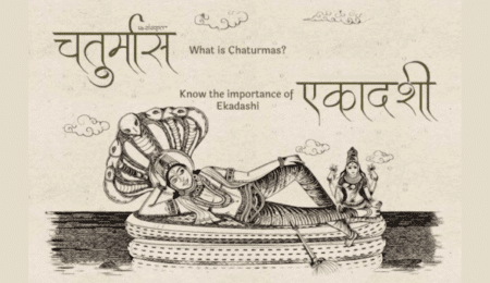 Lord Vishnu in Yoga Nidra during Chaturmas
