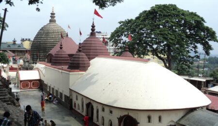 Kamakhya Temple of Assam on Nilachal Hill, Guwahati, during daylight