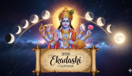 Comprehensive Ekadashi in 2026 Calendar Table with Lord Vishnu and Lunar Phases