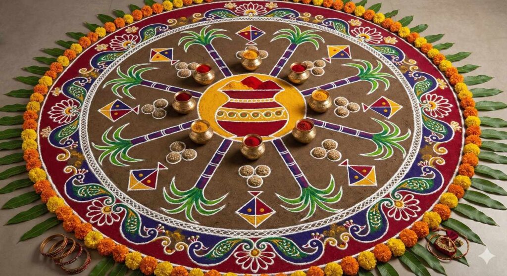 Makar sankranti rangoli