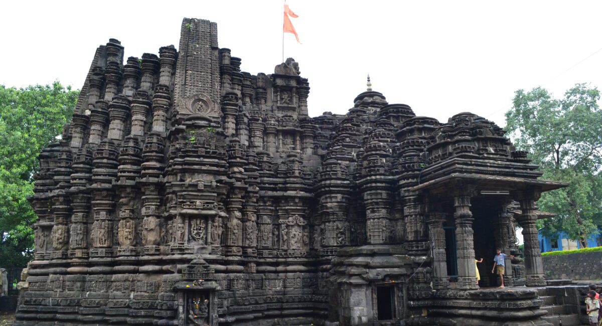 Shiv Mandir Ambarnath exterior view showing 11th century Hemadpanthi architecture and intricate stone carvings