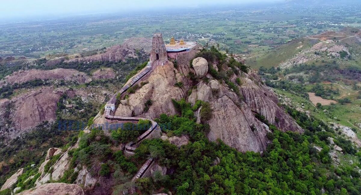 Sholingur Temple, Tamil Nadu – The Yoga Teacher That Grants Moksha in 24 Minutes 1 Sholingur Temple Top View