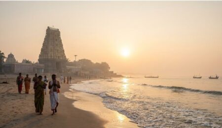 Where the Godavari Meets the Infinite: A Pilgrim’s Guide to Antarvedi 4 Antarvedi Temple at the confluence of Godavari River and Bay of Bengal in Andhra Pradesh