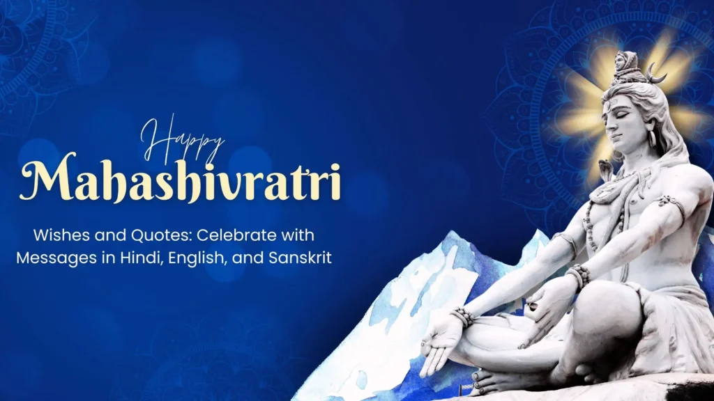 Mahashivratri Wishes: Heartfelt Messages to Celebrate the Great Night of Shiva 1 Happy Mahashivratri wishes with Lord Shiva image - Messages in Hindi, Marathi, and English