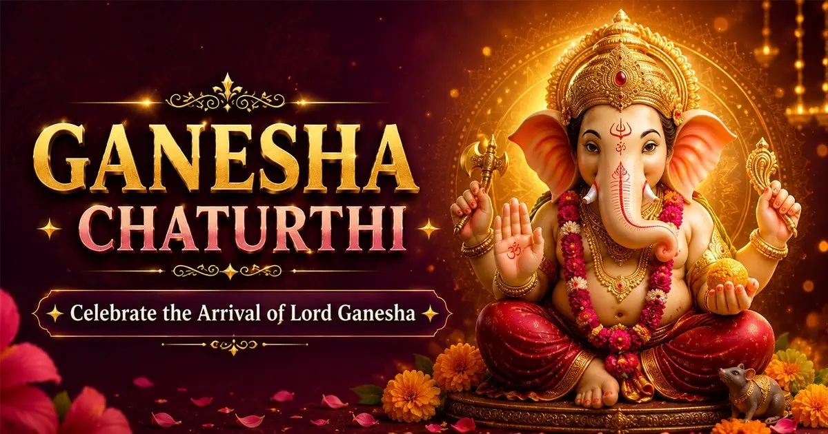 Ganesh Utsav 2026: History, Significance, Rituals, and Celebrations Explained 1 Decorated Ganesh Utsav pandal with devotees in Mumbai