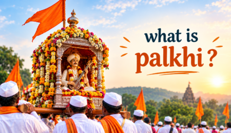 Tukaram Maharaj Palkhi chariot near Pune"