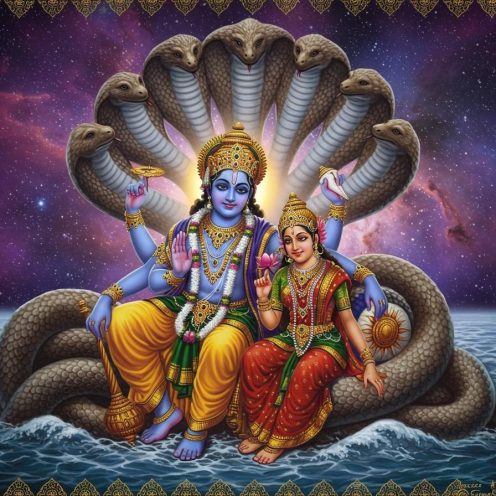 God Vishnu Aarti in Marathi and Hindi – श्री विष्णूची आरती